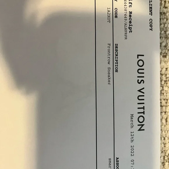 Louis Vuitton White Luxury Sneakers - Picture 6 of 6